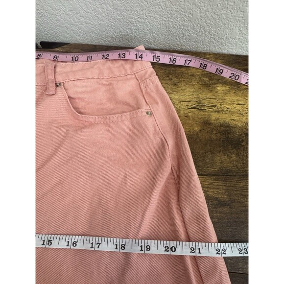 Shein Womens Pants Large Straight Feminine Flirty Pastel Soft Girl High Waist - Picture 11 of 15